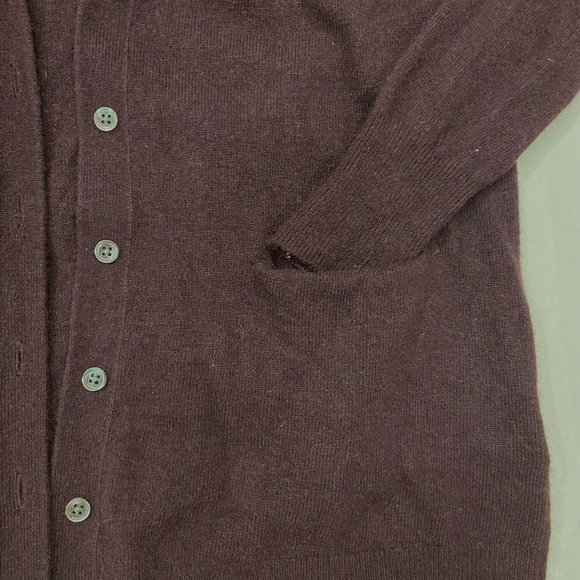Banana Republic Purple V-Neck Cardigan Sweater Merino Wool & Cashmere Size XS - Picture 6 of 10